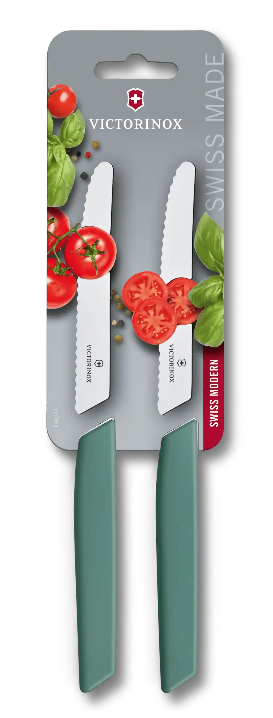Swiss Modern Tomato and Table Knife Set, 2 pieces, 4 in